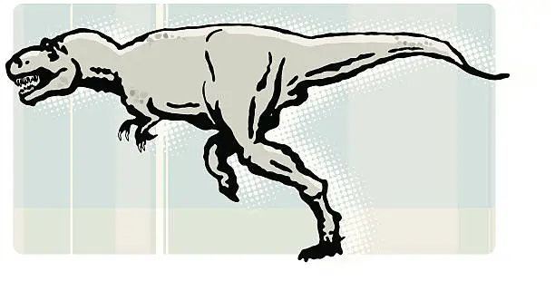 Vector illustration of tyrannosaurus rex