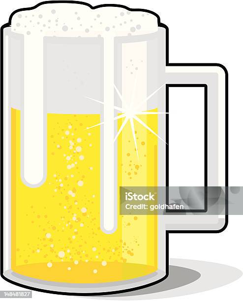 Пиво — стоковая векторная графика и другие изображения на тему Алкоголь - напиток - Алкоголь - напиток, Без людей, Белый фон