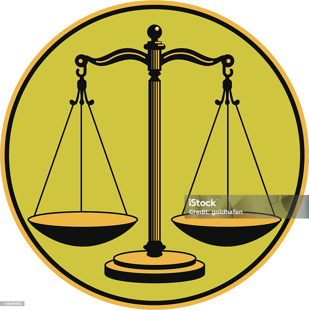 Balance de la justice - clipart vectoriel de Autorité libre de droits