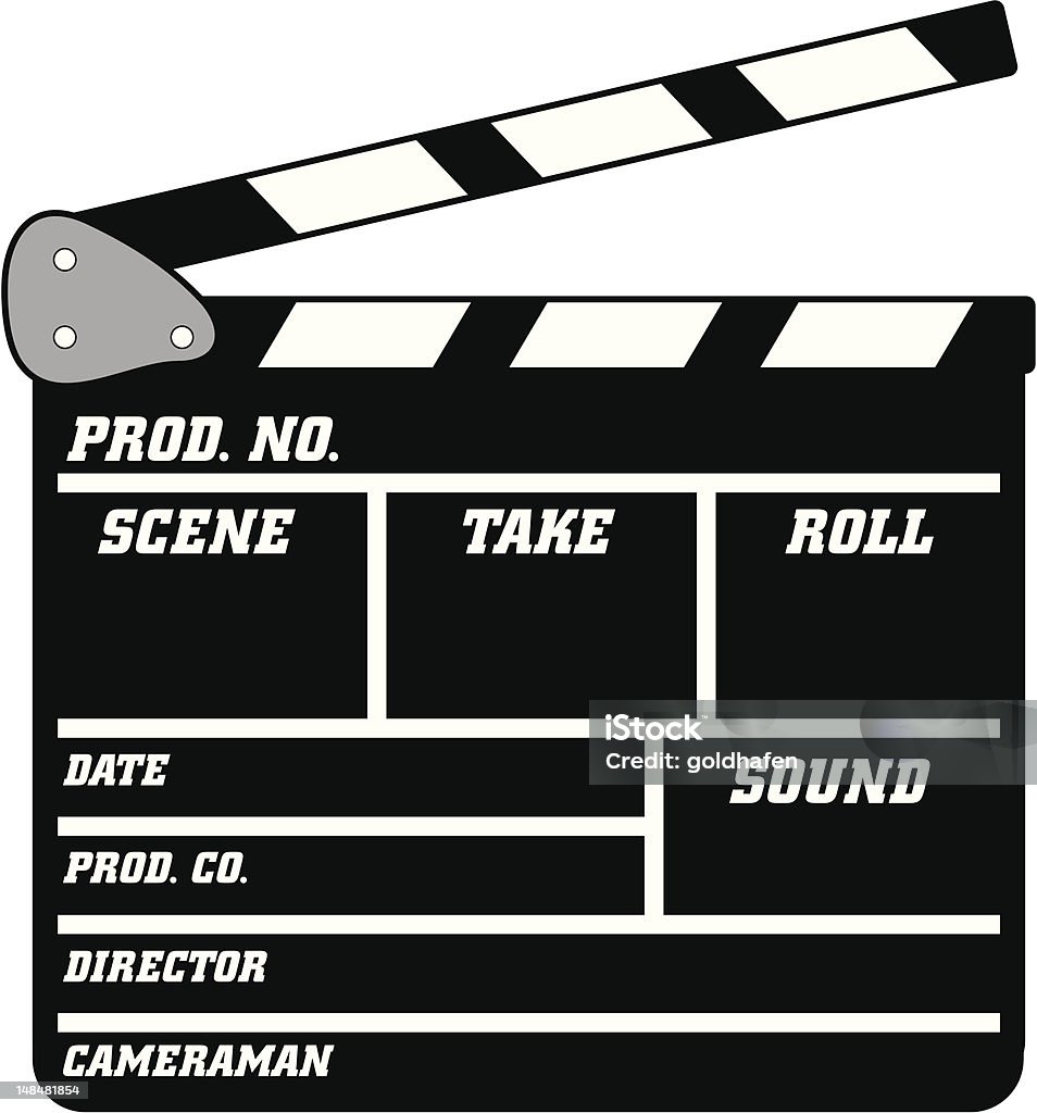 clapperboard - clipart vectoriel de Bollywood libre de droits