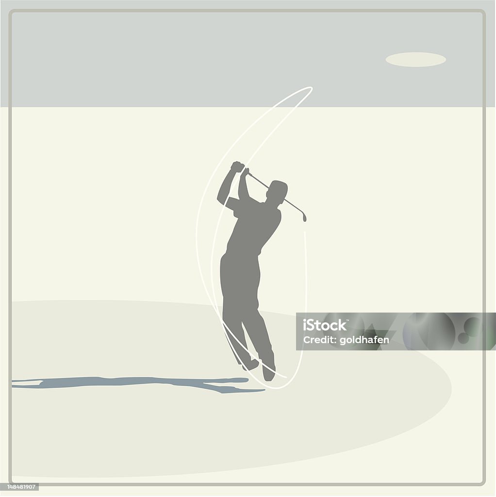 ゴルフ選手スインギング - ゴルフのロイヤリティフリーベクトルアート