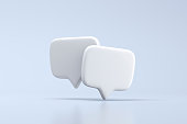 Two speech bubble talk or comment sign symbol