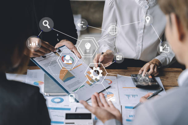 istock Business team meeting present.professional investor working with new startup project. 1484822492