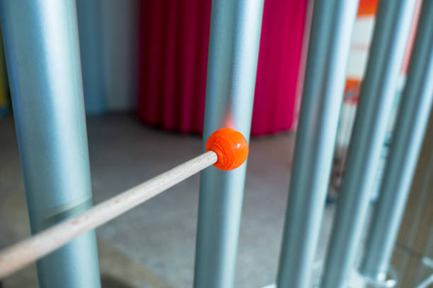 istock Musical instrument. Aluminum tubes and stick. 1484828866