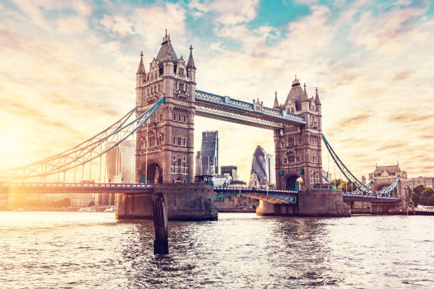 istock Tower Bridge in London, the UK at sunset. 1484832569