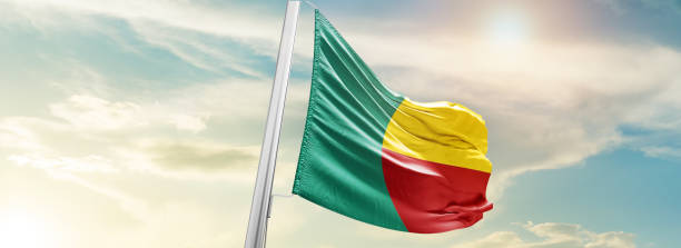 istock Benin national waving flag 1484832731