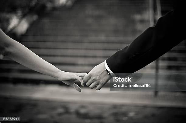 Holding Hands Stock Photo - Download Image Now - Bonding, Engagement, Heterosexual Couple