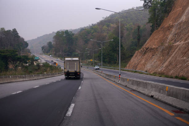 istock Transport vehicles on the highway in Thailand 1484840284
