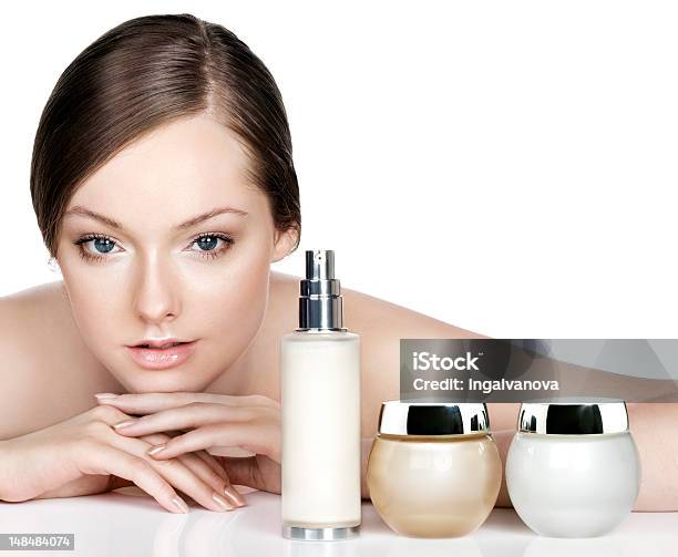 Skincare Products Stock Photo - Download Image Now - Adult, Beautiful People, Beauty