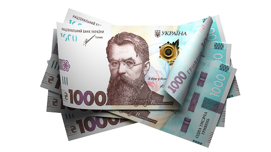 Russian rubles, bills of various denominations