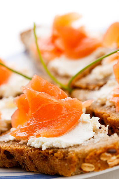 istock Sandwiches with smoked salmon 148484536