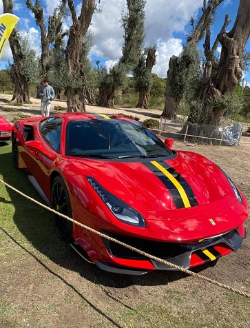 February 20, 2023, Madrid (Spain). The Ferrari 488 (Type F142M) is a mid-engine sports car produced by the Italian automobile manufacturer Ferrari