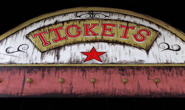 istock Old Ticket Booth at Carnival or Circus for Fun 1484848250