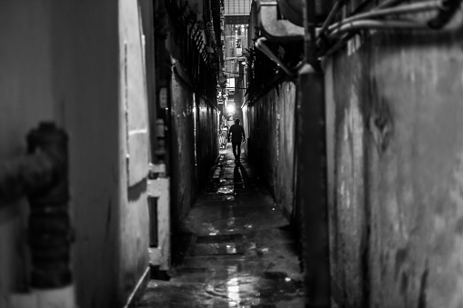 Old alley way in Hong Kong