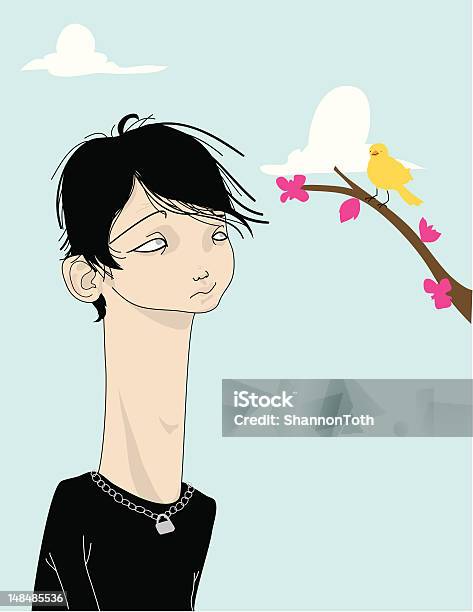 Emo Teen Stock Illustration - Download Image Now - Emo, Punk - Person, Adolescence