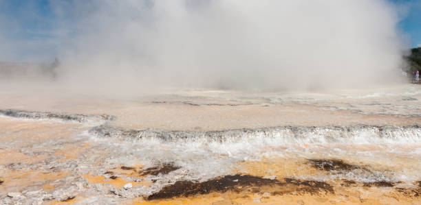 istock Geyser eruption in Yellowstone 1484857101