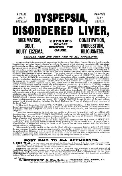 istock 19th c advertisments Kutnow's Improved Effervescent Carlsbad powder ;Pearson's magazine 1898 1484862066