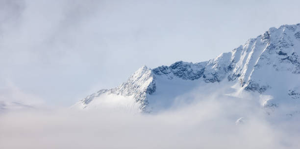 istock Tantalus Range covered in Snow and Clouds during Winter Season. 1484867198