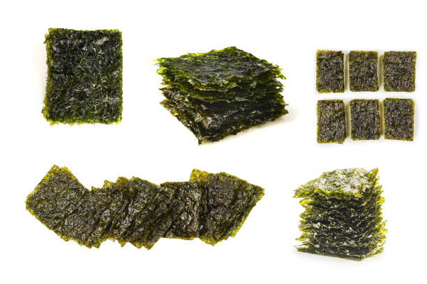 istock Nori seaweed isolated on white. 1484867972