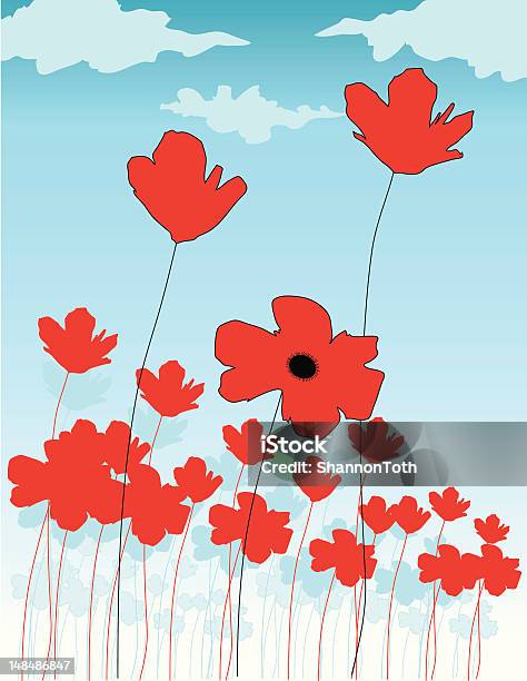 Papaveráceas - Arte vetorial de stock e mais imagens de Dia do Armistício - Feriado americano Memorial Day - Dia do Armistício - Feriado americano Memorial Day, Dia do Armistício Britânico, Alegoria