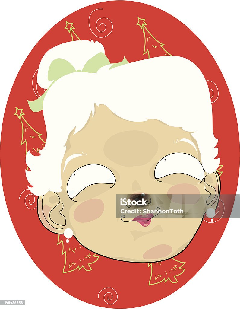 Mrs.Claus - arte vectorial de Adulto libre de derechos