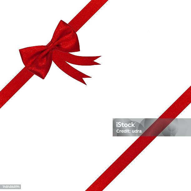 赤いリボンギフトリボンが白で分離 - お祝いのストックフォトや画像を多数ご用意 - お祝い, カットアウト, クリスマス