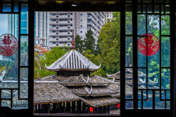 Zhuang ethnic architecture in Guangxi, China, Wind and Rain Bridge