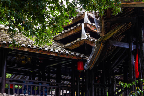 Zhuang ethnic architecture in Guangxi, China, Wind and Rain Bridge