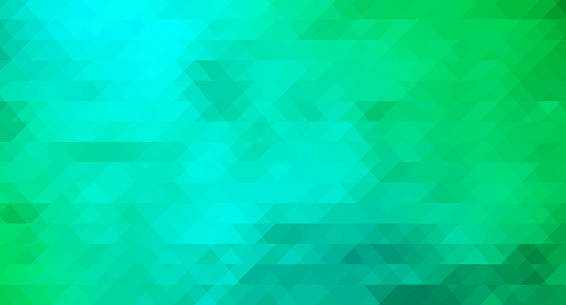 gradient light blue and green abstract polygonal pattern background. creative geometric graphic in origami style with neon tone gradient. brand-new design for your business. template design.
