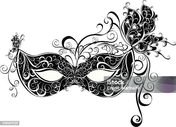 Vector Carnival Mask Stock Illustration - Download Image Now - Mask - Disguise, Mardi Gras, Vector