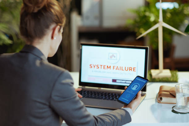 istock modern business woman talking with voice bot having pc fail 1484877710
