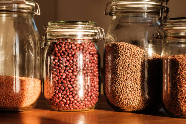 istock Red lentil, an edible legume. 1484877890