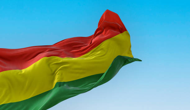 istock Bolivia national flag waving in the wind 1484878989