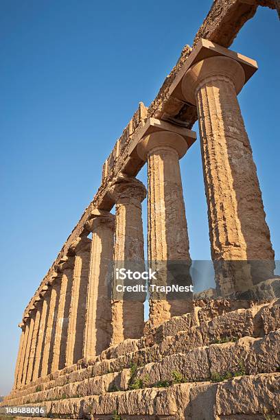 Temple Of Hera Agrigento Sycylia - zdjęcia stockowe i więcej obrazów Agrigento - Agrigento, Bez ludzi, Dorycki