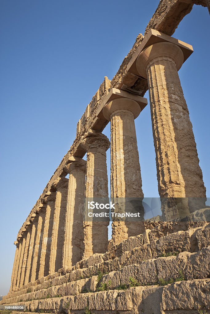 Templo de Hera, Agrigento, Sicília. - Foto de stock de Agrigento royalty-free