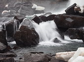 Öxarárfoss, icelandic waterfall in Thingvellir