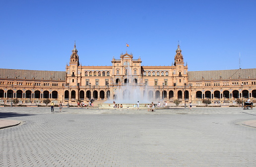 Plaza de Espana (square of Spain) in Sevilla, Spain
