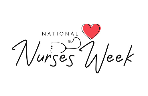 National Nurses Week background. Vector illustration. EPS10