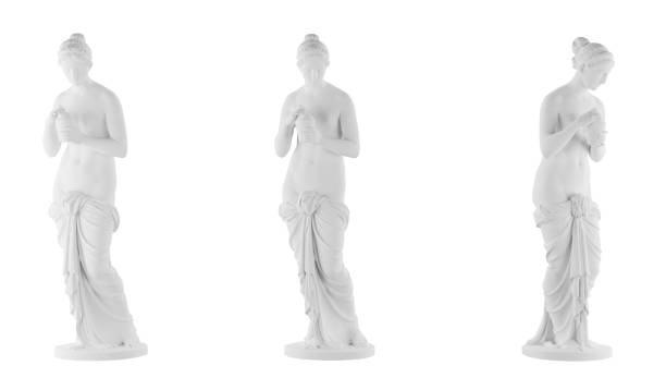 istock Several views of classical sculptures in granite with transparent background. 3d rendering 1484918564