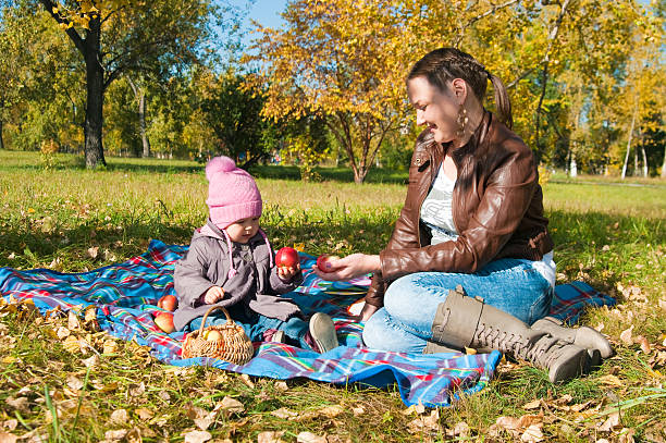 istock The young woman with  daughter on walk 148492326