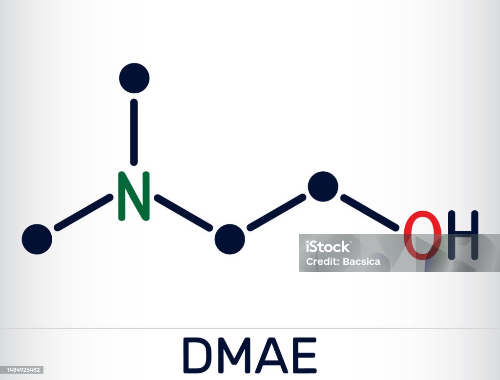 Dim Molecule Diméthyléthanolamine Diméthylaminoéthanol Dmae Molécule De Dmea Cest ...