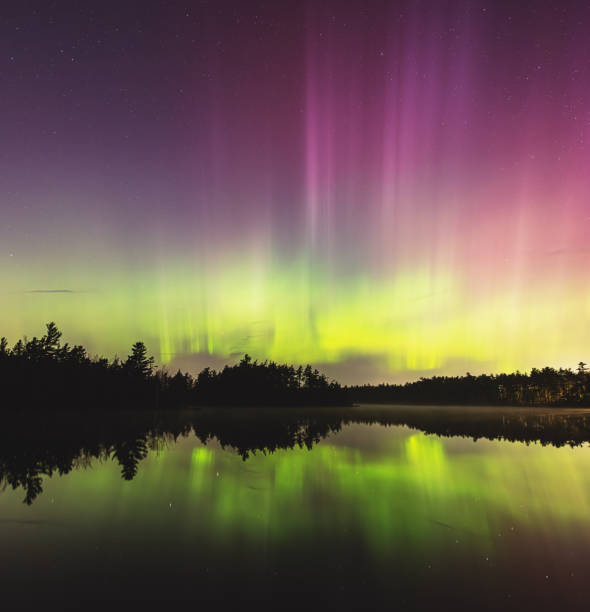 istock Northern Lights Above Still Lake 1484929700