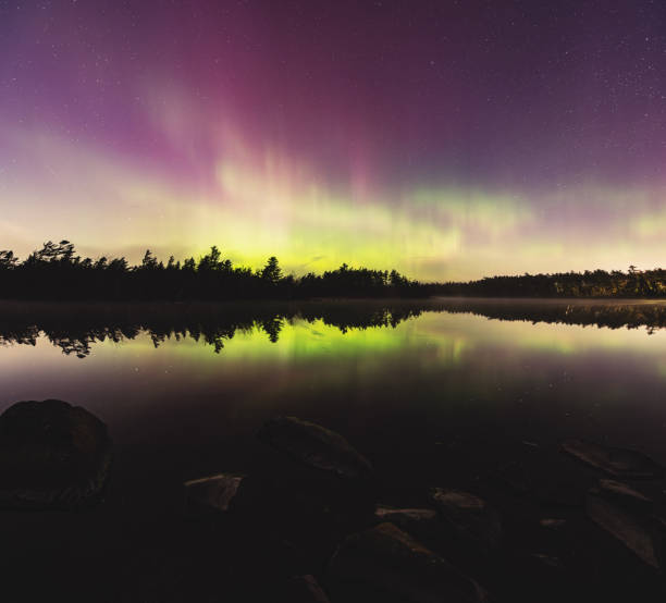 istock Northern Lights Above Still Lake 1484929714