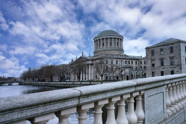 View along the River Liffey from the Four Courts