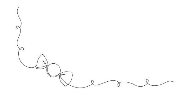 cukierki w jednym ciągłym rysunku linii, karmel i czekolada słodka w opakowaniu papierowym symbol koncepcji sklepu ze słodyczami lub banera internetowego w prostym stylu liniowym. edytowalny obrys. ilustracja wektorowa doodle - taffy stock illustrations