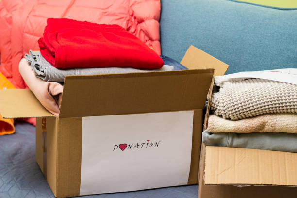 istock Donating winter clothes to those in need 1484933562