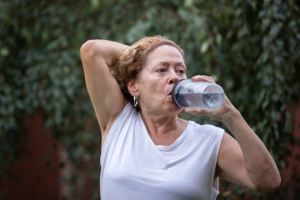 istock Senior woman hydrating and refreshing 1484946316