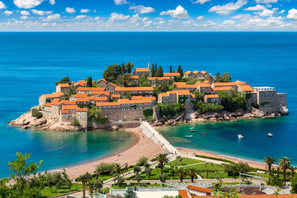 istock Sveti Stefan island in Budva 1484952205