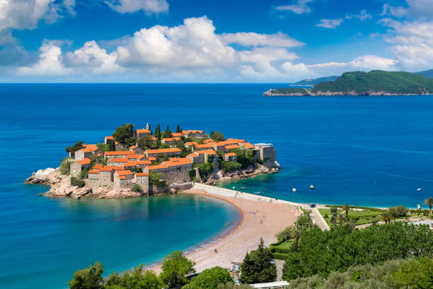 istock Sveti Stefan island in Budva 1484952211