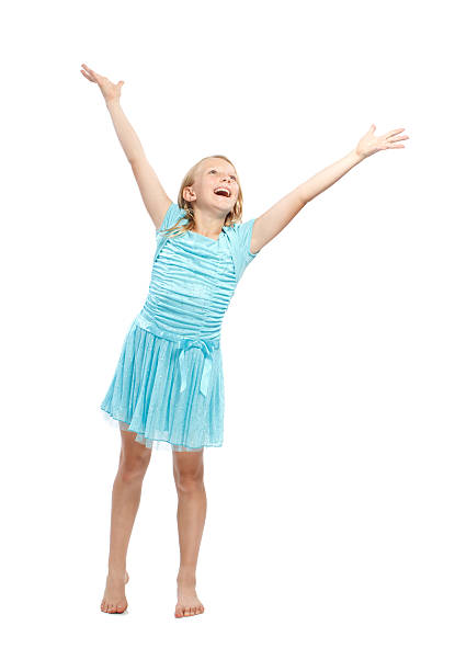 istock Happy Young Girl with Arms Up 148495241